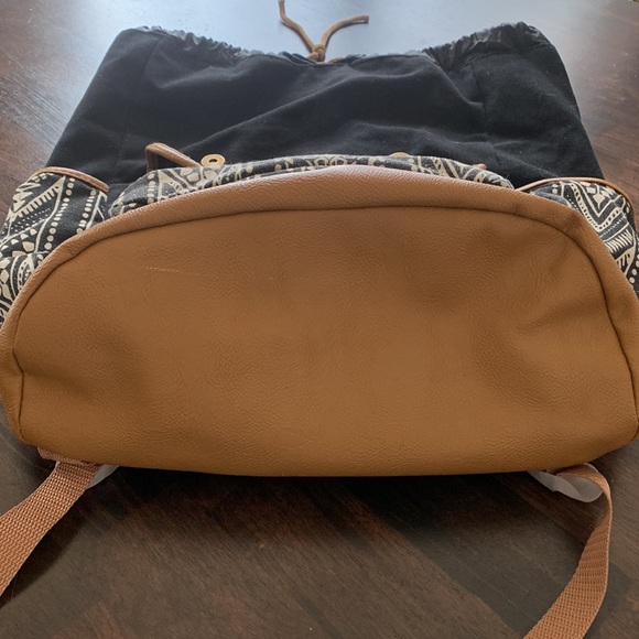 Super cute Boho cotton leather backpack - Picture 7 of 7